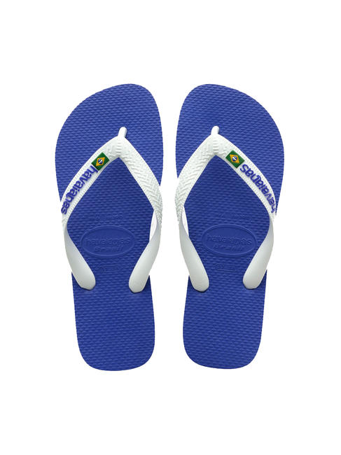 HAVAIANAS BRASIL LOGO Klapki  morski niebieski - Buty uniseks