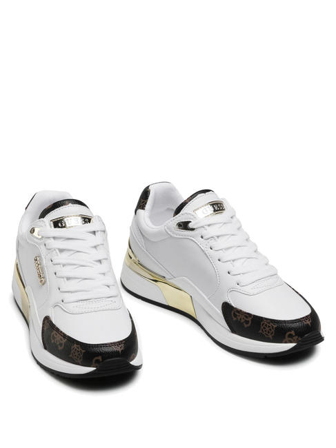 GUESS MOXEA Adidasy biały/brąz - Buty damskie