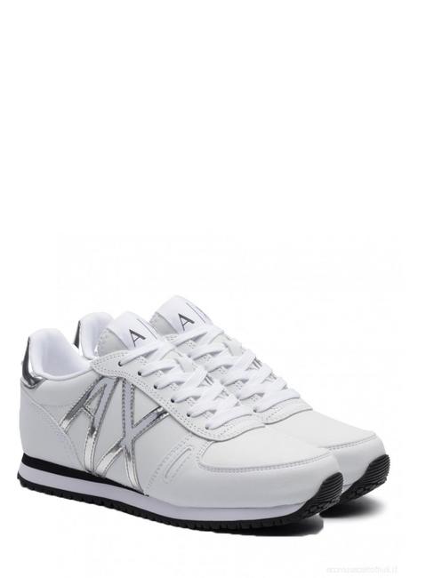 ARMANI EXCHANGE sneaker Adidasy biały/srebrny - Buty damskie