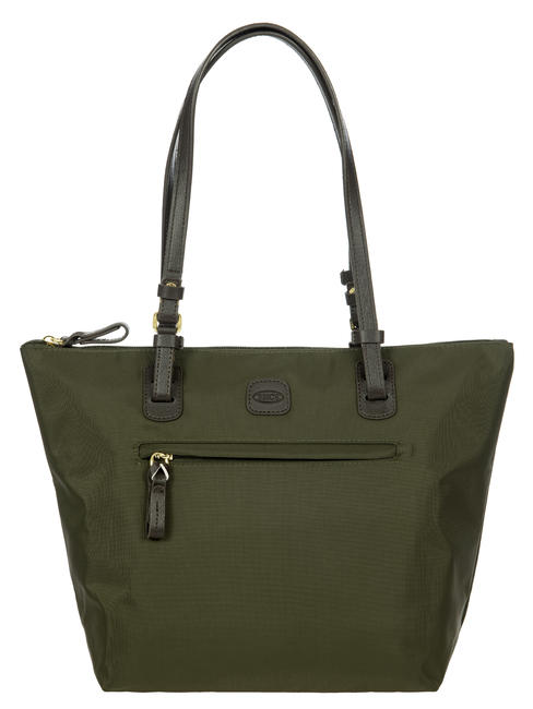 BRIC’S X-BAG Torba na zakupy na ramię oliwka/jeżyna - Torby damskie
