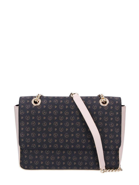 POLLINI HERITAGE CLASSIC Torba na ramię, torba crossbody czarny/kość słoniowa - Torby damskie