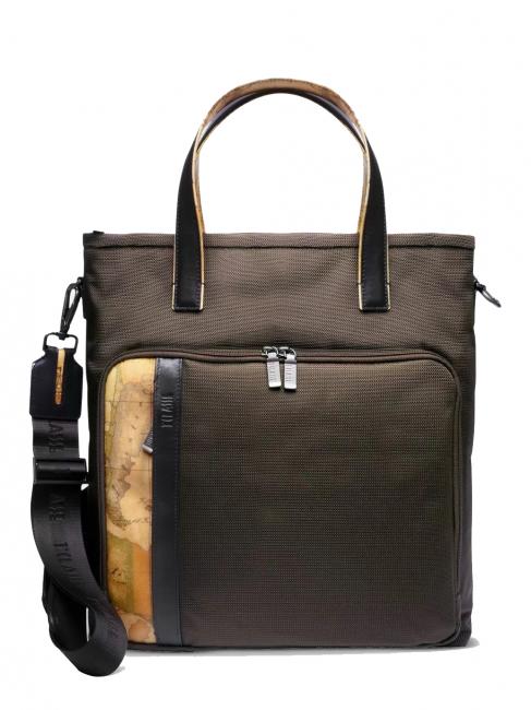 ALVIERO MARTINI PRIMA CLASSE WORK WAY Pionowa aktówka, uchwyt na komputer 13" ciemny - Teczki robocze