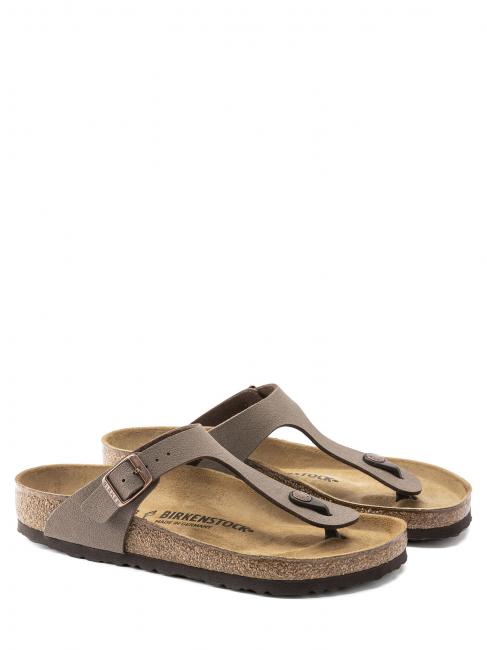 BIRKENSTOCK GIZEH BIRKO-FLOR  Sandały typu japonki mokka - Buty uniseks