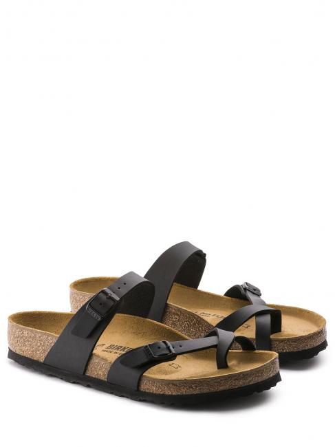 BIRKENSTOCK MAYARI BIRKO-FLOR Sandały klapki japonki czarny - Buty uniseks