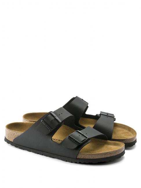 BIRKENSTOCK ARIZONA BIRKO-FLOR Sandał-kapcik czarny - Buty uniseks