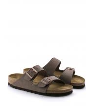 BIRKENSTOCK ARIZONA BIRKO-FLOR NUBUK Sandał-kapcik - Buty uniseks