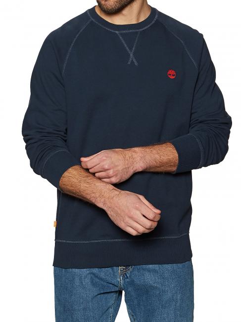 TIMBERLAND ER BASIC REGULAR Bluza z okrągłym dekoltem ciemny szafir - Bluzy męskie