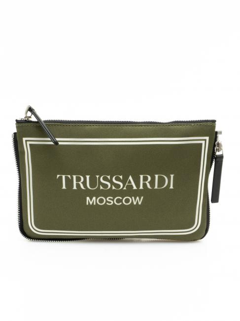 TRUSSARDI CITY POCKET Sprzęgło ręczne moskiewska zieleń - Torby damskie