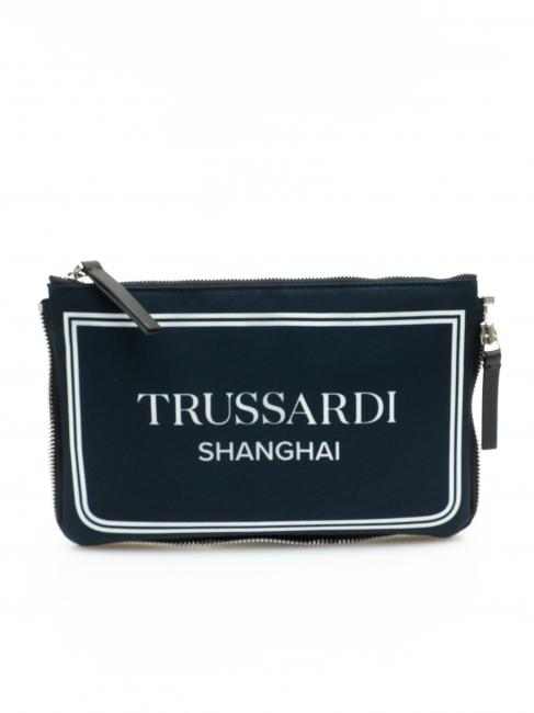 TRUSSARDI CITY POCKET Sprzęgło ręczne szanghajski niebieski - Torby damskie