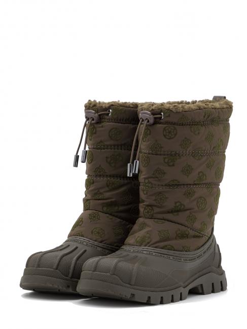 GUESS amoro stivaletto 3cm After-ski boots oliwka - Buty damskie