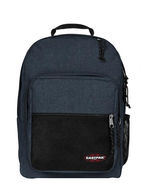 EASTPAK PINNACLE PINZIP Plecak z uchwytem na butelkę z wodą i uchwytem na laptopa 15" potrójny denim - Plecaki szkolne i rekreacyjne
