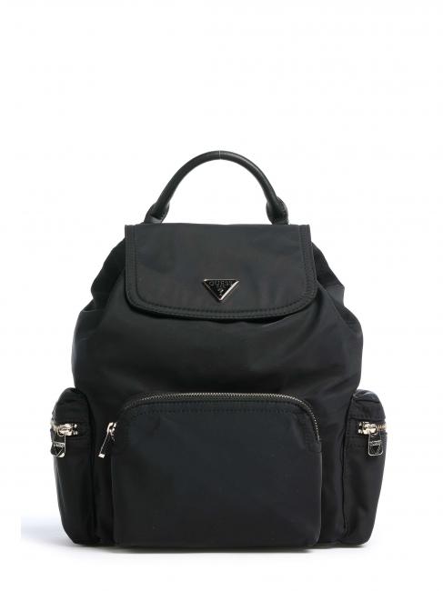 GUESS ECO GEMMA Plecak damski CZARNY - Torby damskie