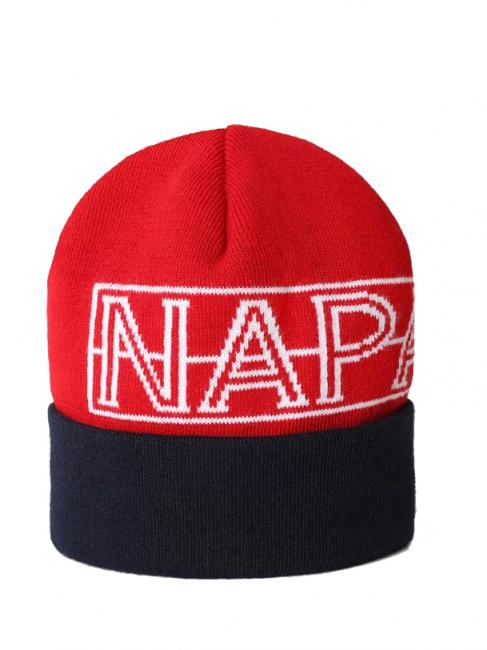 NAPAPIJRI k foab cappello Hat with cuff czerwone tango - Czapki dziecięce