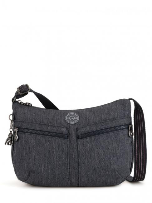 KIPLING CLASSIC IZELLAH Średniej wielkości torba na ramię Aktywny denim - Torby damskie
