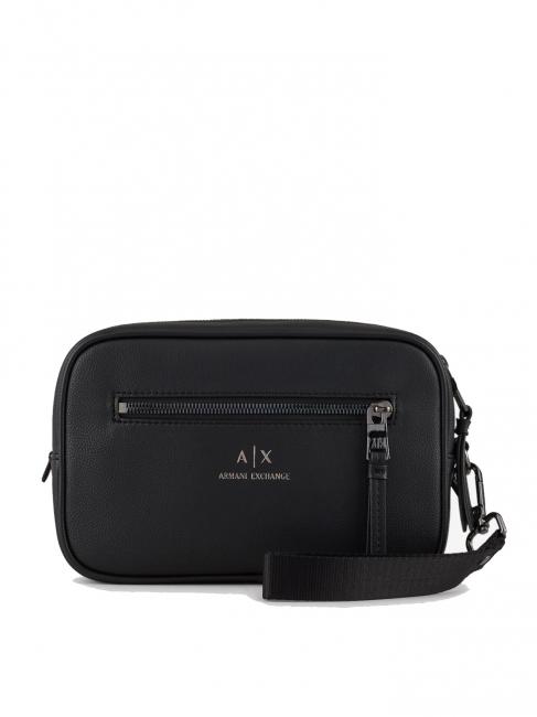 ARMANI EXCHANGE Beauty case con tasca frontale e polsierina  Czarny - Kosmetyczka