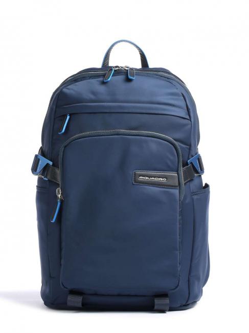 PIQUADRO RYAN Plecak na laptopa 15,6" wykonany z tkaniny pochodzącej z recyklingu niebieski - Plecaki na laptopa do pracy