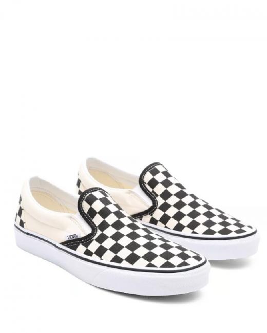 VANS CLASSIC  Trampki wsuwane  czarno-biały - Buty uniseks