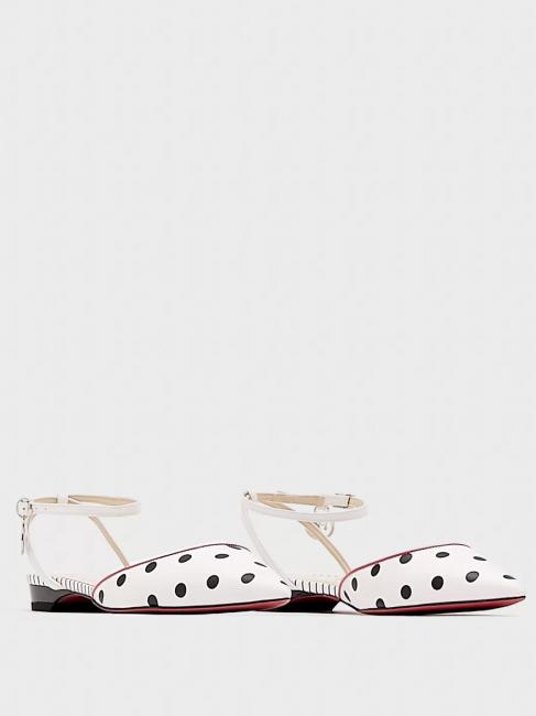MANILA GRACE BALLERINA  Sandały płaskie z paskiem czarno/biały - Buty damskie