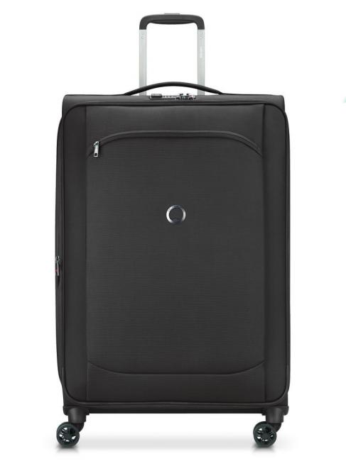 DELSEY MONTMARTRE AIR 2.0 Duży, rozszerzalny wózek Czarny - Wózki półsztywne