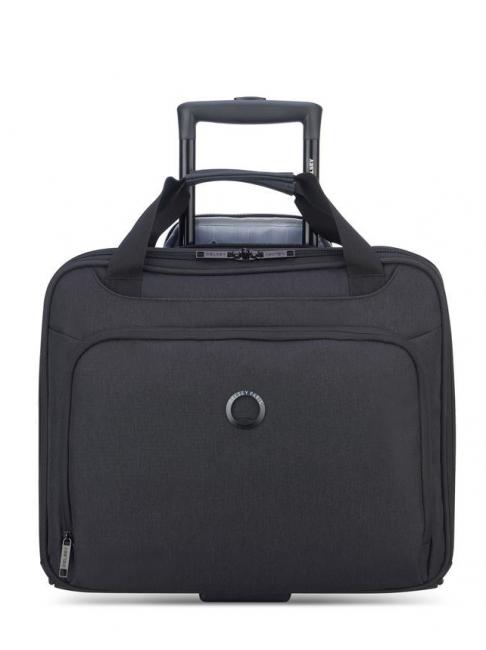 DELSEY ESPLANADE Wózek Pilot, uchwyt na laptopa 15,6" głęboka czerń - Wózek pilotażowy