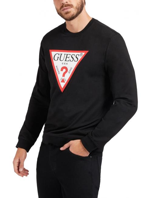 GUESS AUDLEY Bluza z logo trójkąta odrzutowiec - Bluzy męskie
