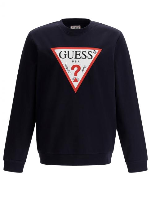 GUESS AUDLEY Bluza z logo trójkąta inteligentnyniebieski - Bluzy męskie