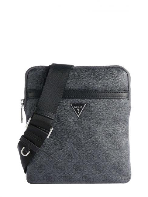 GUESS VEZZOLA Smart Torba płaska CZARNY - Torby na ramię męskie