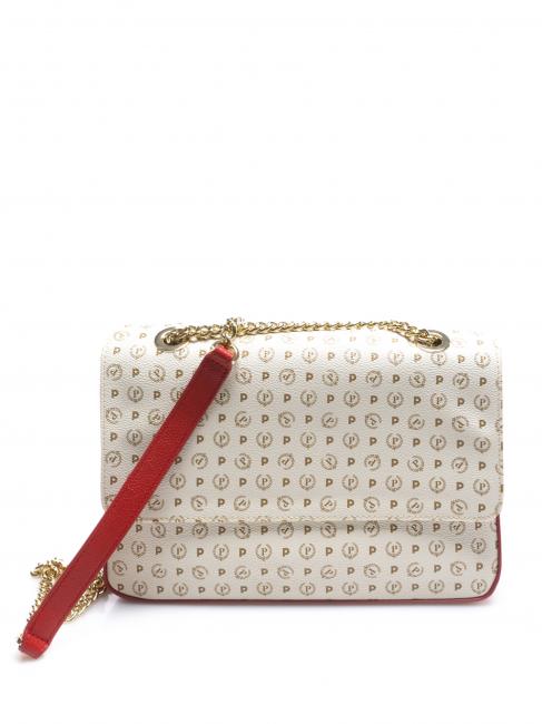 POLLINI HERITAGE CLASSIC Torba na ramię, torba crossbody kość słoniowa/lak - Torby damskie