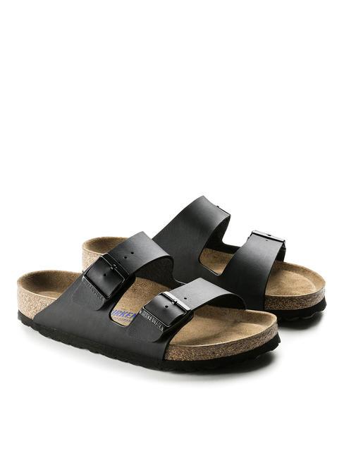 BIRKENSTOCK ARIZONA BIRKO-FLOR Sandał-kapcik czarny - Buty uniseks