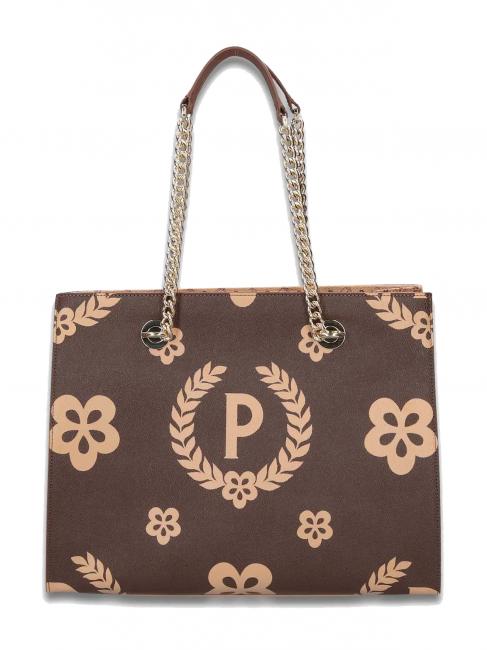 POLLINI HERITAGE  Torba na zakupy z podwójnym uchwytem brązowy - Torby damskie