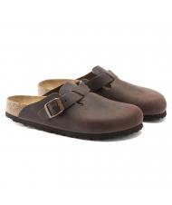 BIRKENSTOCK BOSTON Chodaki sk&oacute;rzane - Buty uniseks