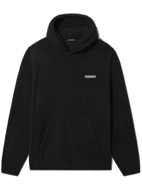 NAPAPIJRI T-TRIENT H Bluza z kapturem z mikropolaru czarny 041 - Bluzy męskie