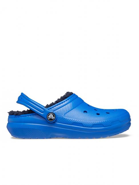 CROCS CLASSIC LINED CLOG TODDLER Chodaki z wypełnieniem niebieska śruba - Buty dziecięce