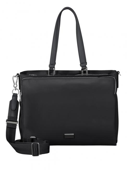 SAMSONITE BE-HER Torba na zakupy typu listonoszka 14.1 CZARNY - Torby damskie