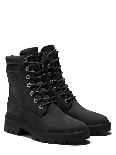 TIMBERLAND CORTINA VALLEY 6 Inch Skórzane botki CZARNY ODRZUT - Buty damskie
