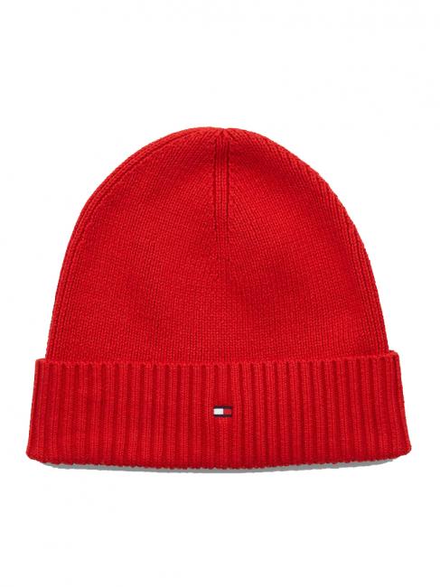 TOMMY HILFIGER ESSENTIAL FLAG Czapka bawełniana płomień imperium - Włosy