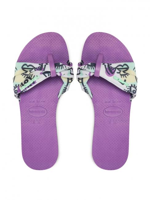 HAVAIANAS YOU SAINT TROPEZ CITY Sandały fioletowy - Buty damskie