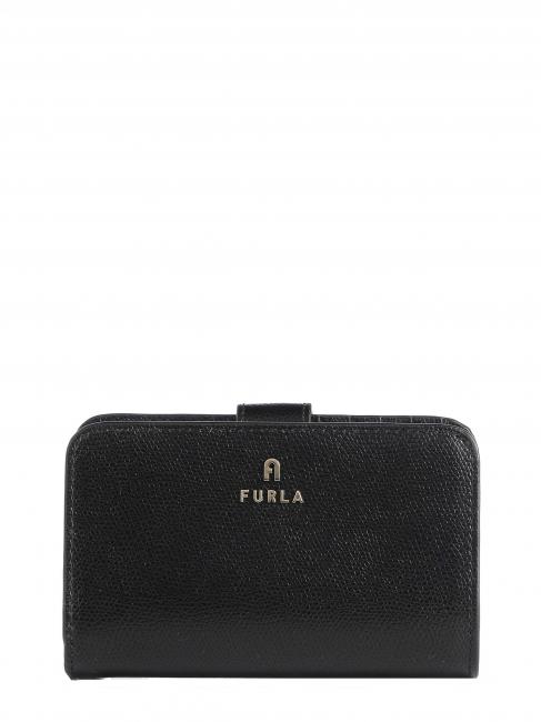 FURLA CAMELIA Portfel skórzany Czarny - Portfele damskie