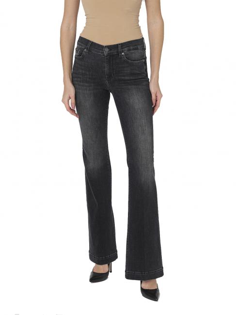 LIUJO AUTHENTIC Straight Jeansy damskie den.czarny top autentyczny - Jeansy damskie
