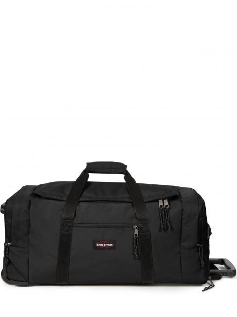 EASTPAK LEATHERFACE L Duża torba na kółkach CZARNY - Wózki półsztywne