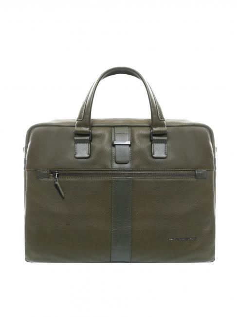 PIQUADRO BAE 14" Torba na laptopa ZIELONY - Teczki robocze