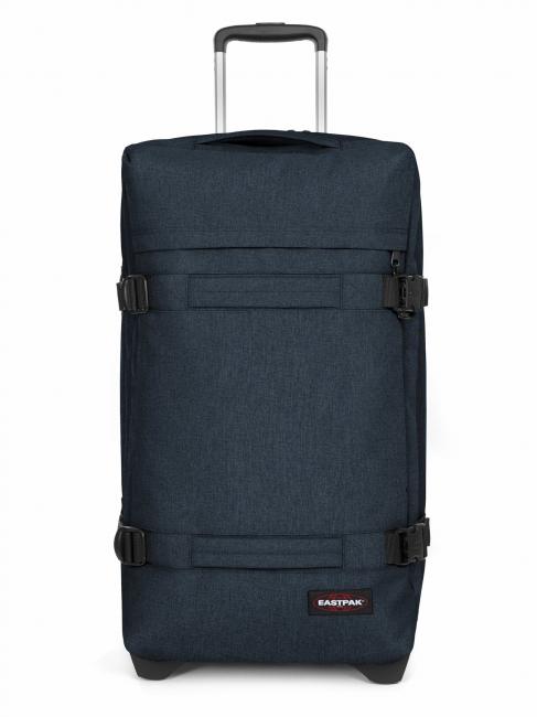 EASTPAK TRANSIT'R L Duży wózek potrójny denim - Wózki półsztywne