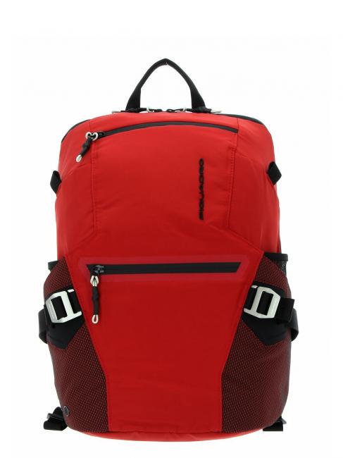 PIQUADRO MODULAR Plecak na laptopa 15" CZERWONY - Plecaki na laptopa do pracy