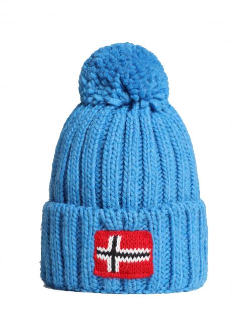 NAPAPIJRI KIDS SEMIURY 6 Czapka z pomponem niebieski śródziemnomorski - Czapki dziecięce