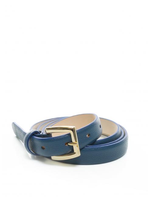 LESAC Cintura sottile in pelle palmellata  morski - Paski