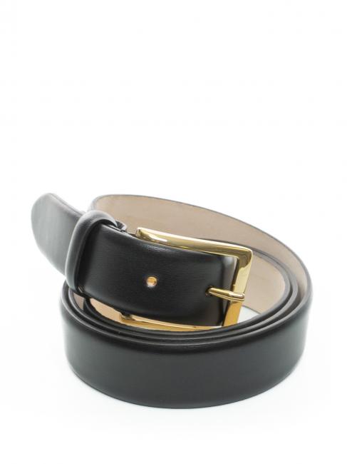 LESAC Cintura in pelle liscia  czarny - Paski