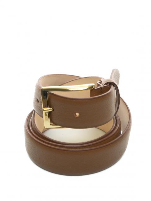 LESAC Cintura in pelle palmellata  brązowy - Paski