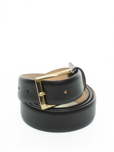 LESAC Cintura in pelle palmellata  czarny - Paski