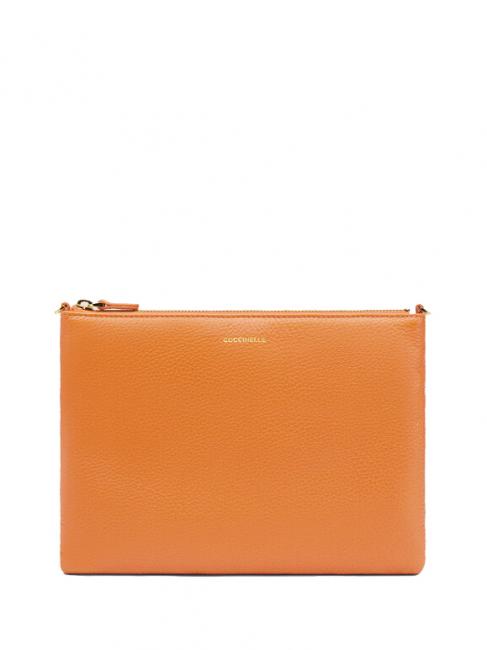 COCCINELLE BEST CROSSBODY Saszetka skórzana papryka - Torby damskie