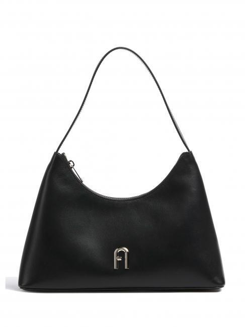 FURLA DIAMANTE Torba na ramę ze skóry Czarny - Torby damskie